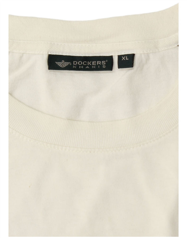 Dockers muška kaki majica XL bijele boje