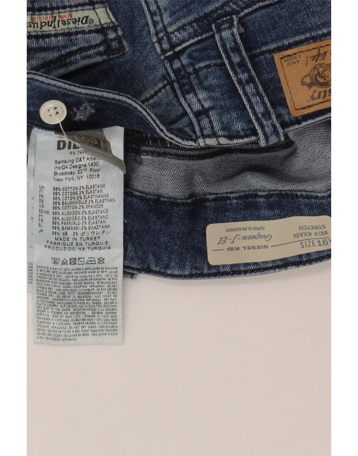 DIESEL Girls Grupeen-J-El Super Slim Skinny Jeans 15-16 godina W32 L32 Plava