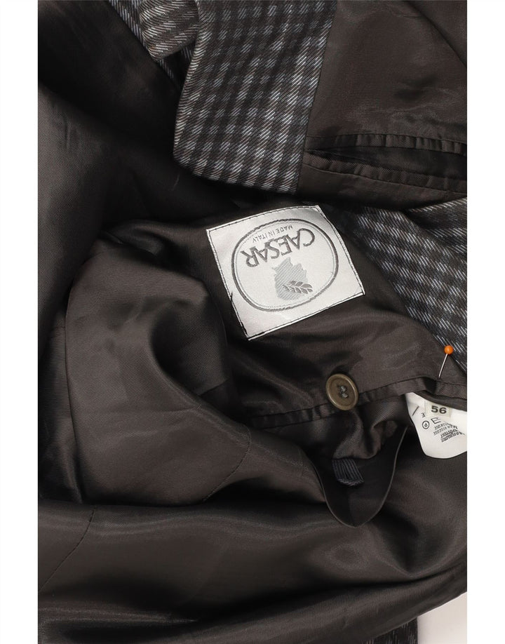 CAESAR Muška jakna sa 2 gumba IT 56 XL sivi pamuk od ginghama