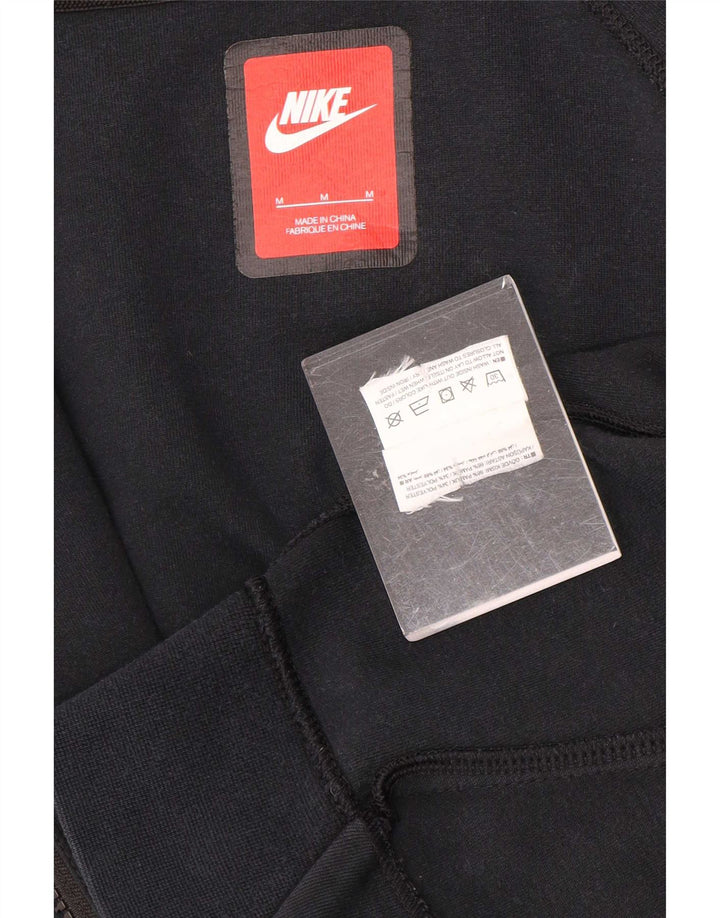 Nike muški pulover s kapuljačom na patentni zatvarač, srednji crni pamuk