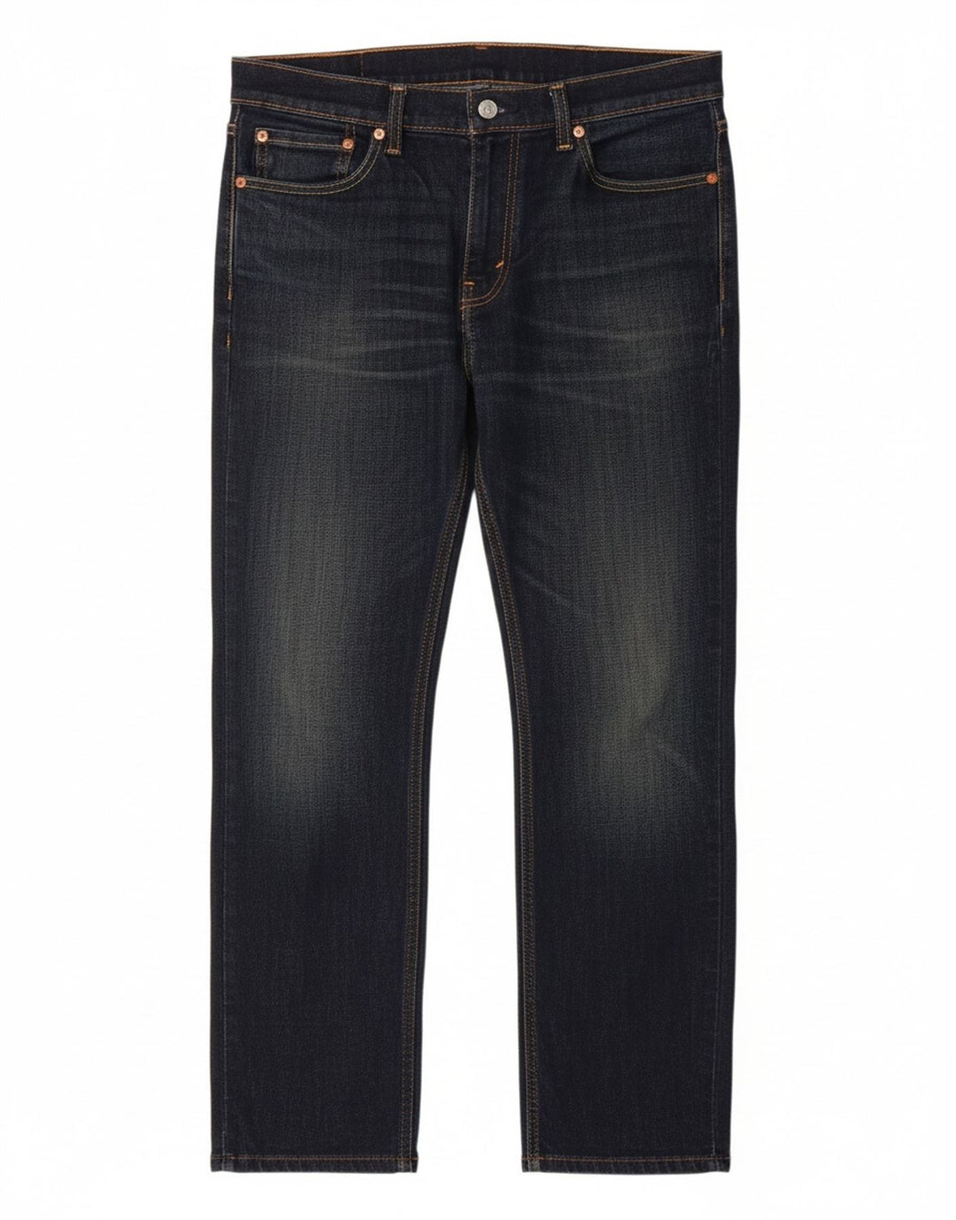 LEVI'S Mens 511 Slim Jeans W32 L32 Navy Blue Cotton