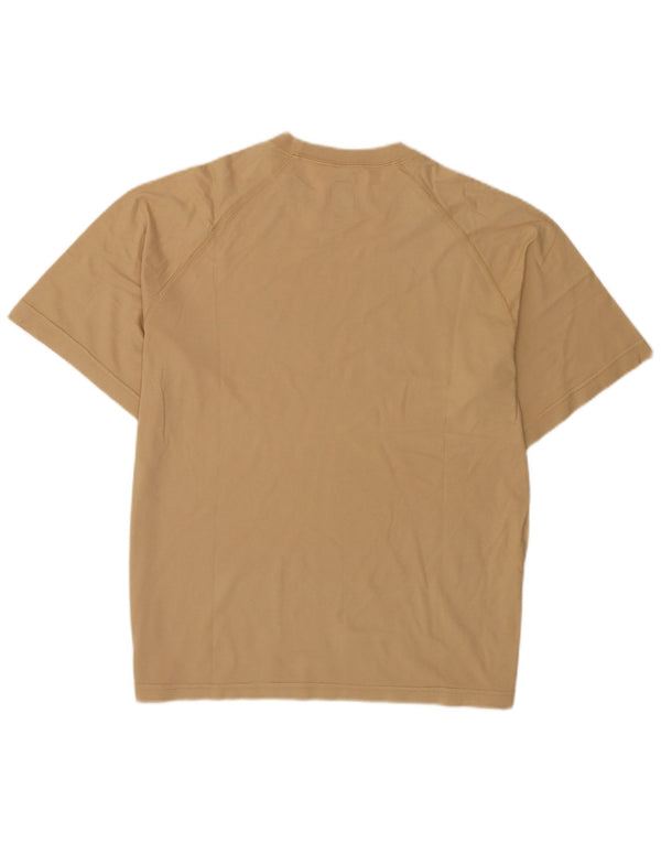 Think Pink ženska velika majica kratkih rukava s grafičkim motivima UK 16 Large Beige Cotton