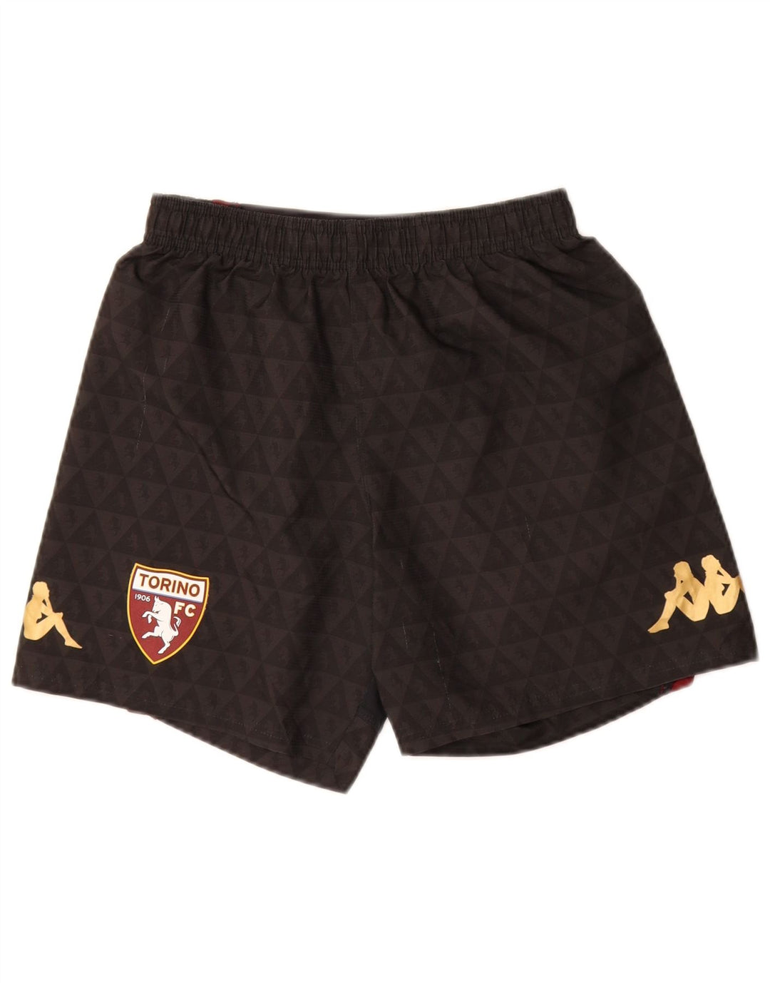 KAPPA Ženske FC Torino Graphic Sport Shorts UK 8 Mali crni poliester