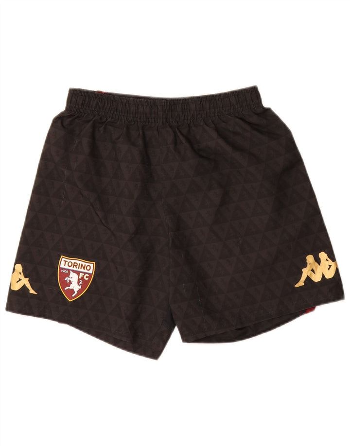 KAPPA Ženske FC Torino Graphic Sport Shorts UK 8 Mali crni poliester