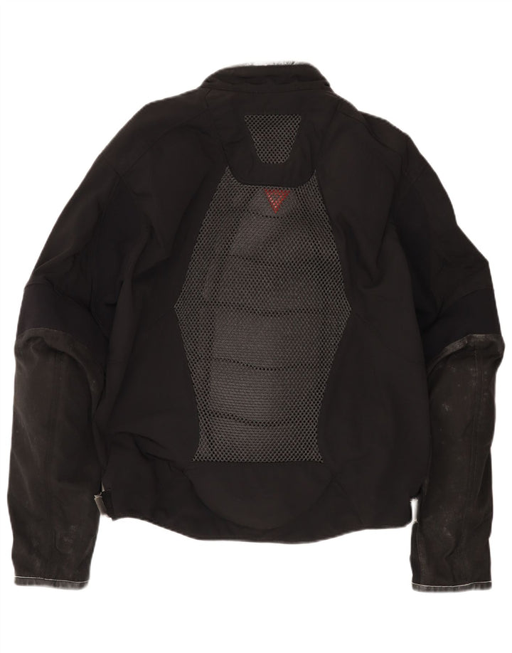 Dainese muška trkaća jakna, veličina 52, srednje crna najlonska boja
