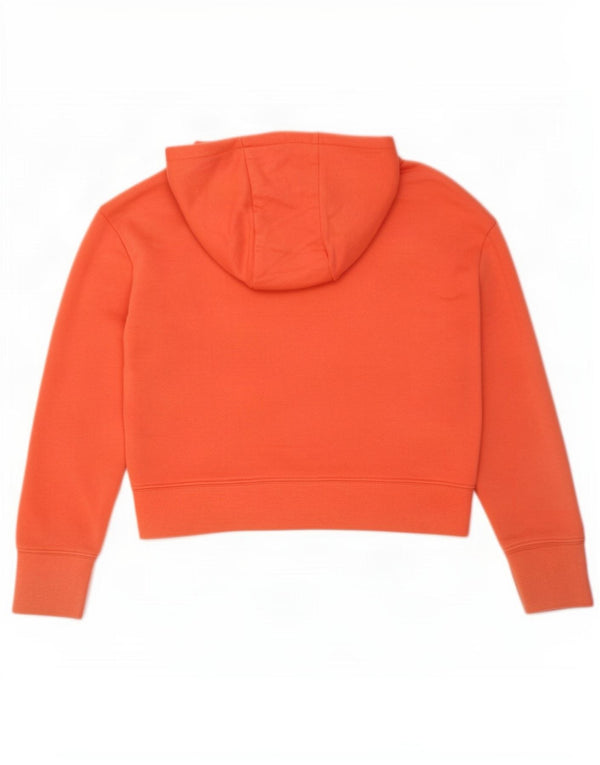 Nike Girls Crop Graphic majica s kapuljačom 10-11 godina srednje narančasta pamučna