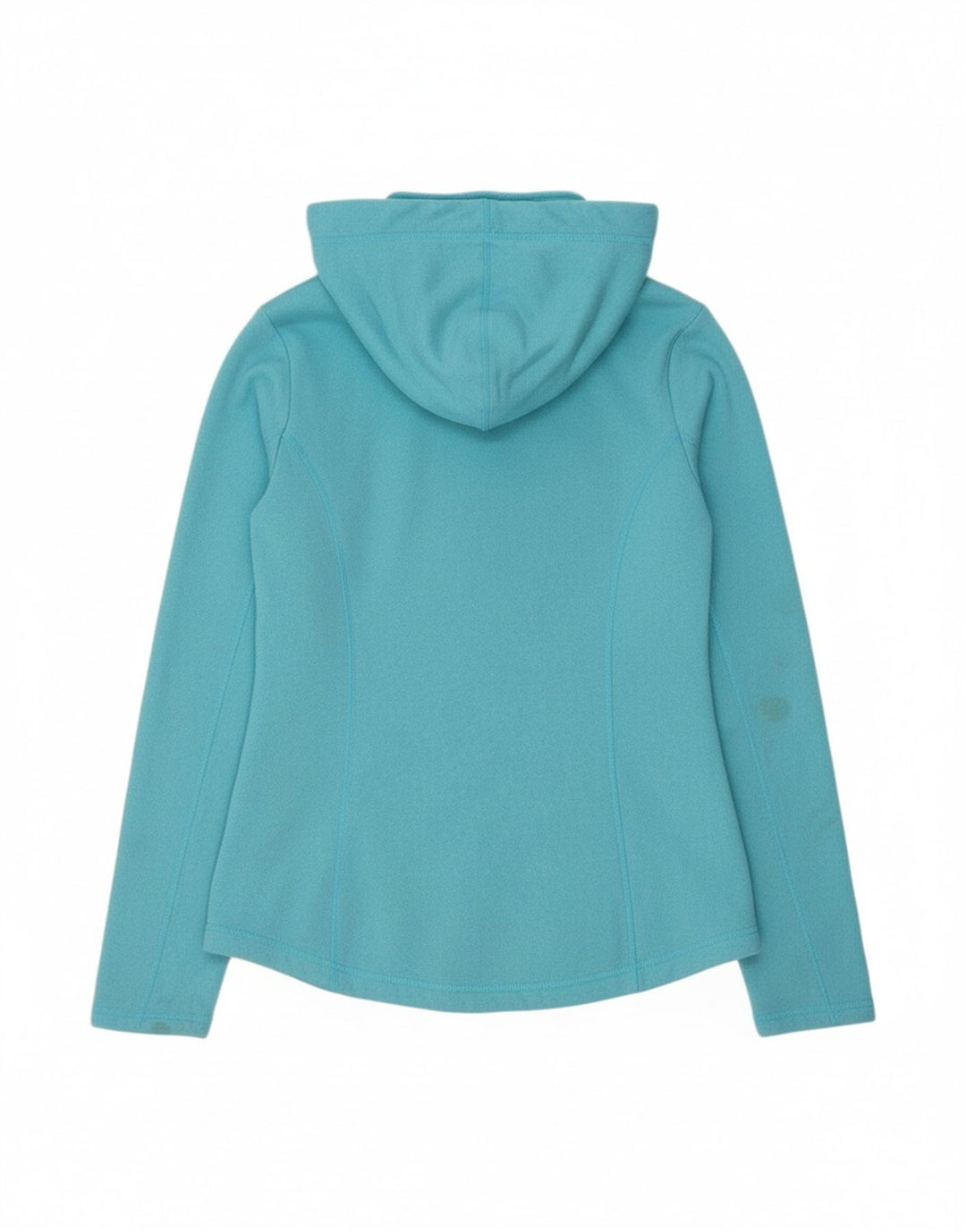 FILA Womens Zip Neck Hoodie Jumper UK 14 Medium Blue Polyester