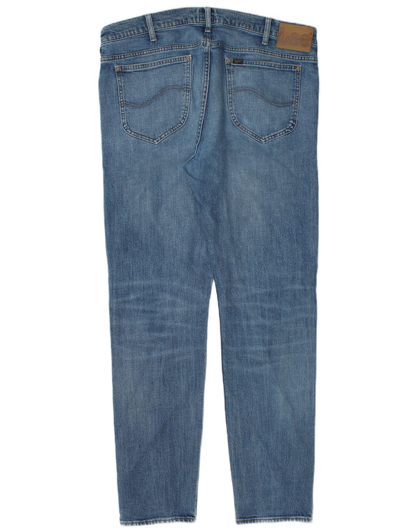 Lee Mens Rider Slim Jeans W36 L32 Plavi pamuk