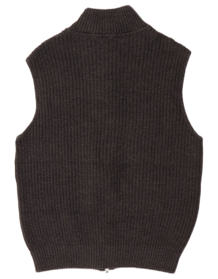 Bramante muški kardigan džemper srednje sive djevičanske vune