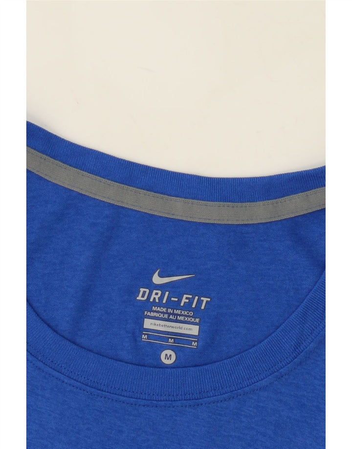 NIKE Womens Bobcats Graphic T-Shirt Top UK 14 Medium Blue Polyester Vintage Nike and Second-Hand Nike from Messina Hembry 