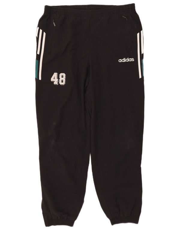 Adidas muške grafičke trenirke hlače Joggers UK 42/44 velike crne