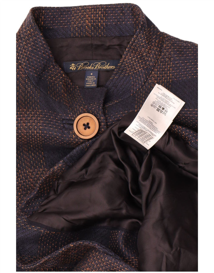 Brooks Brothers ženski kratki sako jakna US 4 mala tamnoplava karirana