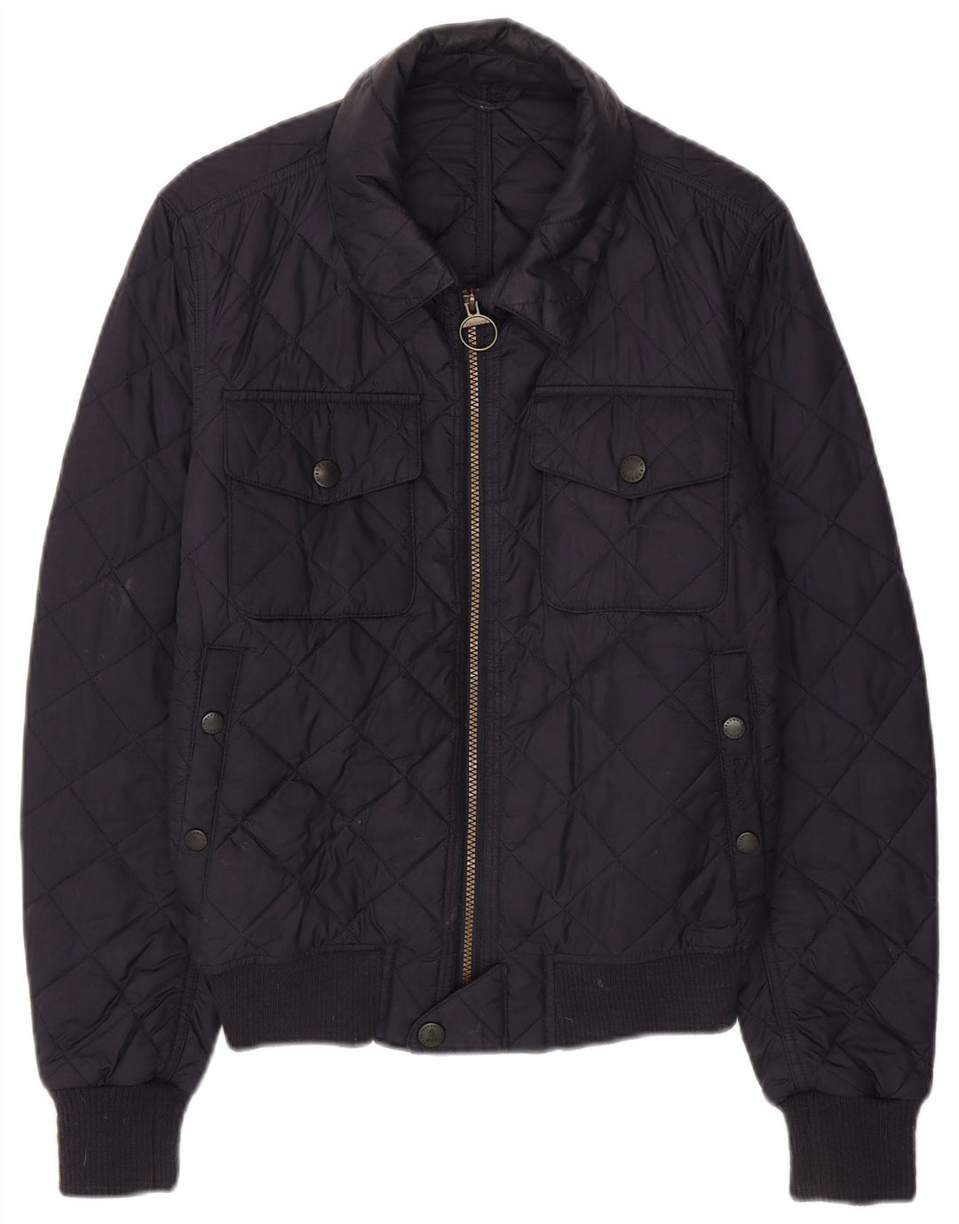 Barbour muška prošivena jakna UK 36 Mala tamnoplava poliamid