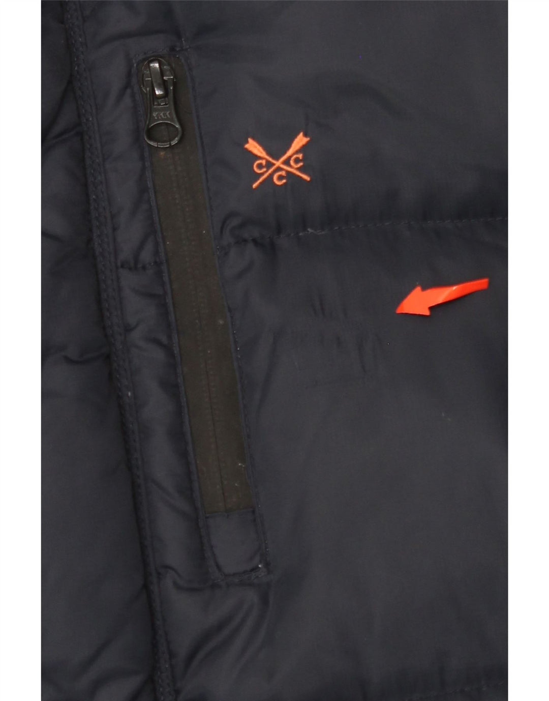 CREW ODJEĆA Muška podstavljena jakna UK 42 XL tamnoplavi najlon