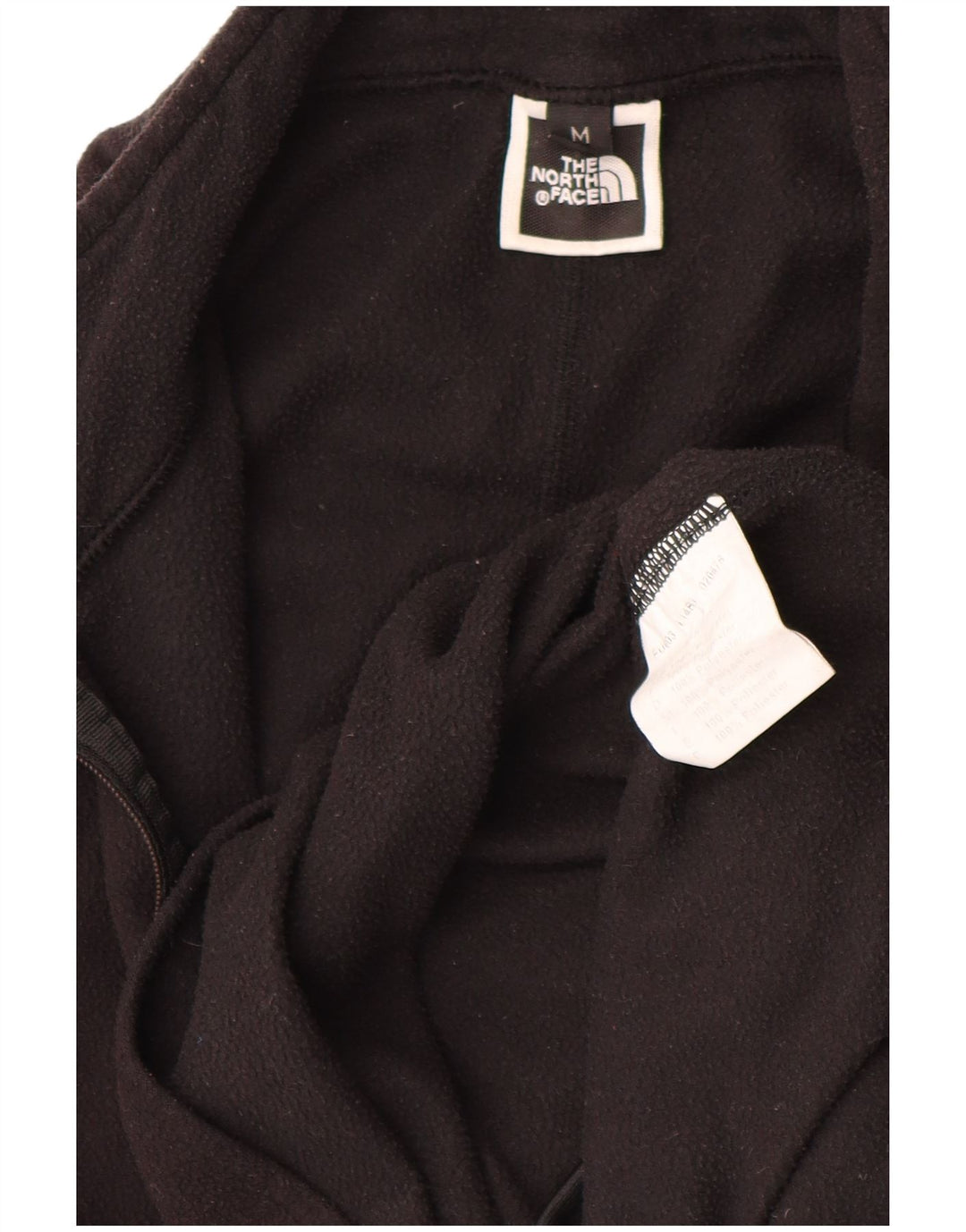 The North Face ženski flis džemper s patentnim izrezom UK 14 srednje crne boje od poliestera