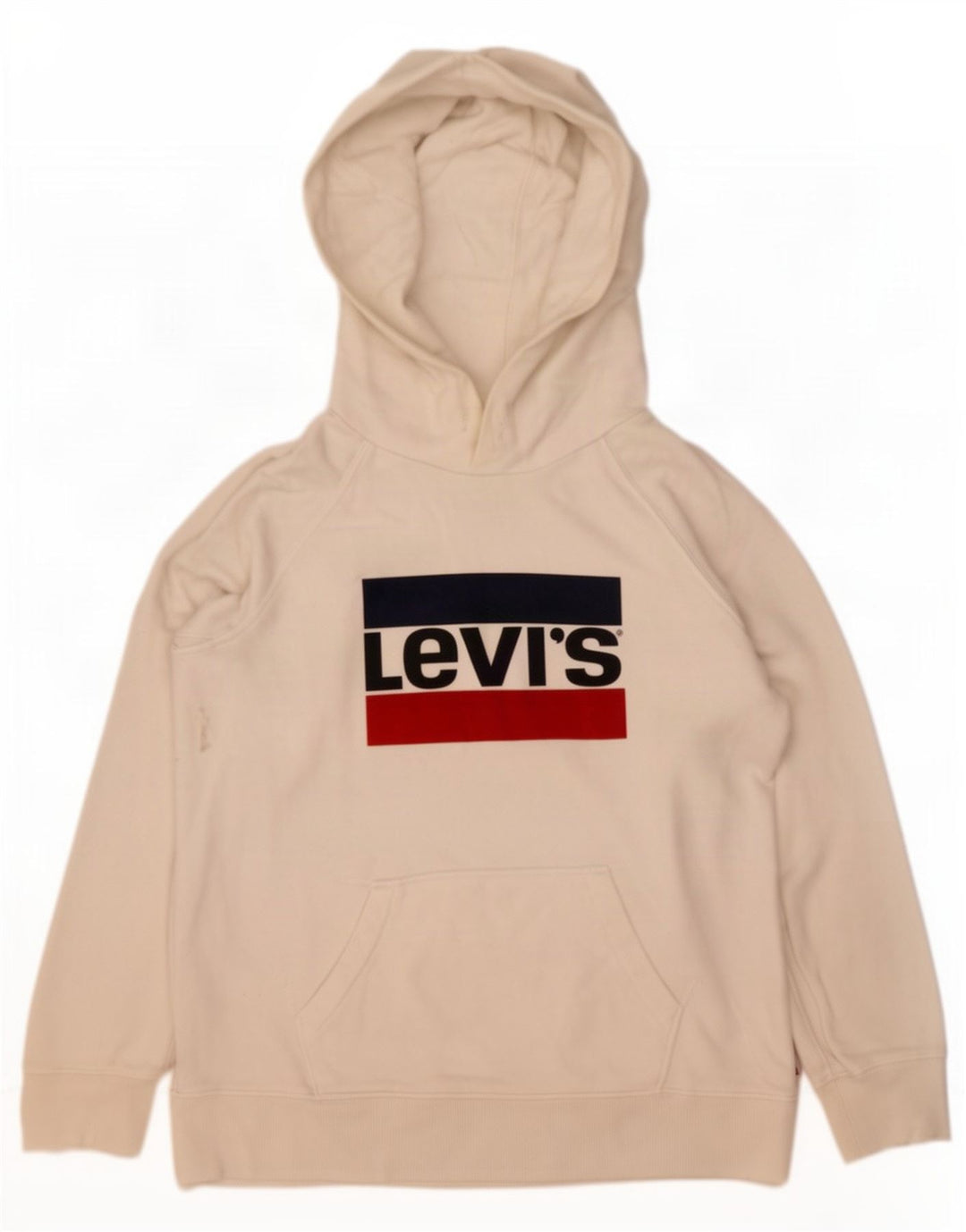 Levi's muška majica s kapuljačom s kapuljačom, mali bijeli pamuk