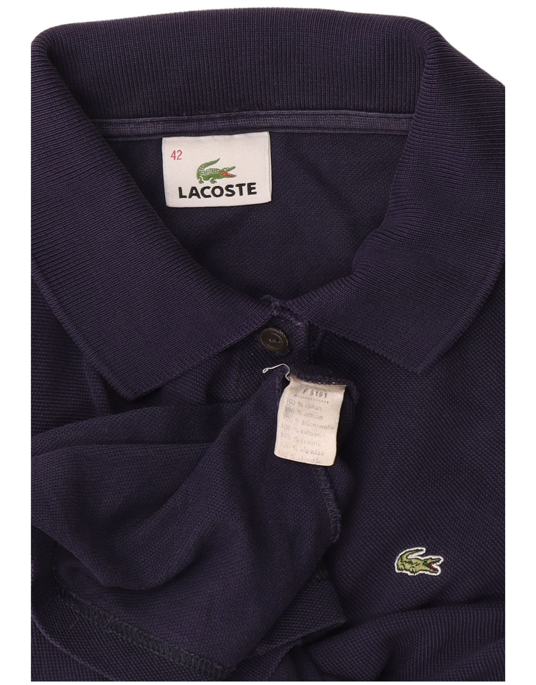 Lacoste ženska polo majica veličine 42, veliki tamnoplavi pamuk