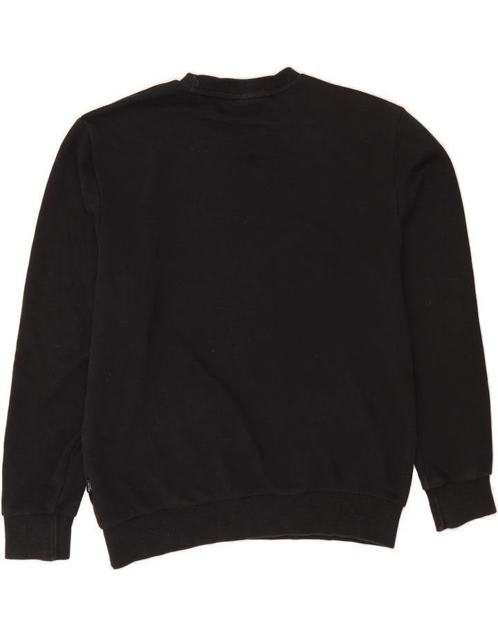 PUMA Mens Graphic Sweatshirt Jumper Large Black Cotton Vintage Puma and Second-Hand Puma from Messina Hembry 