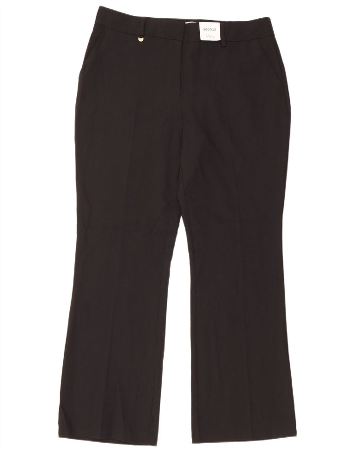 M&Co ženske chino hlače UK 14 Large W32 L29 crni poliester