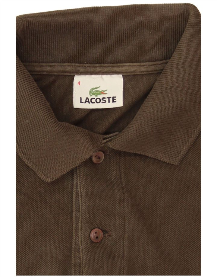 Lacoste muška polo majica veličine 4, srednji kaki pamuk