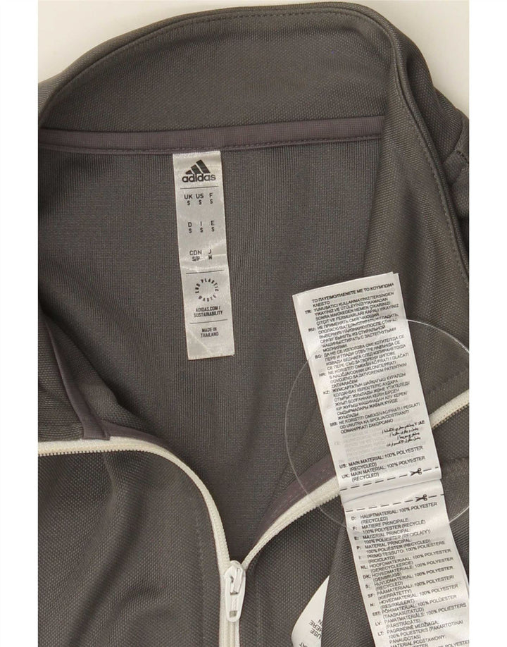 Adidas muška trenirka Aeroready zip izrez, mali sivi poliester