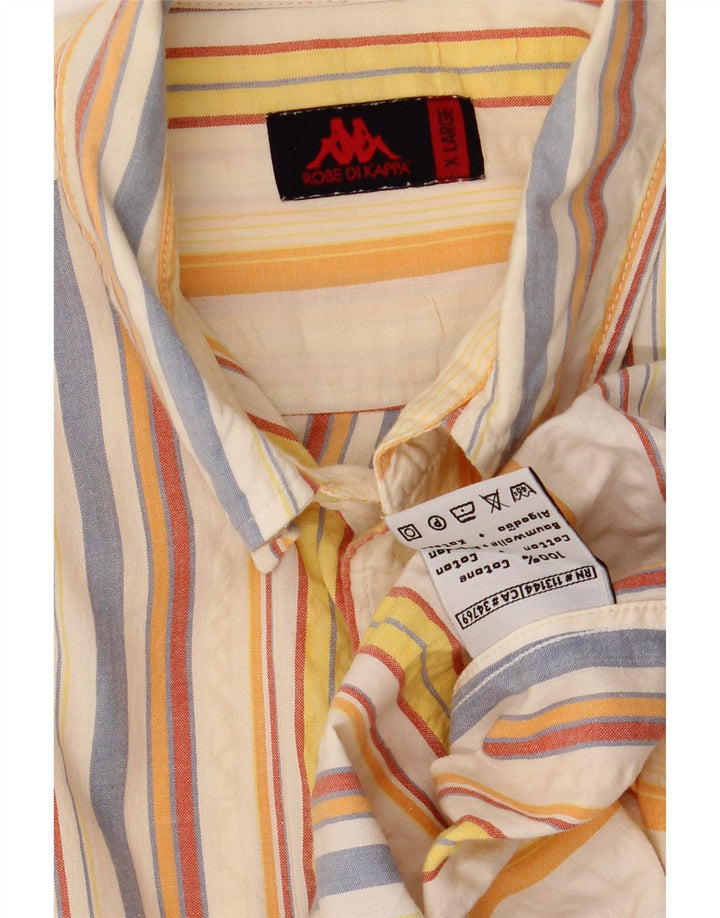 KAPPA muška košulja kratkih rukava XL pamuk na višebojne pruge