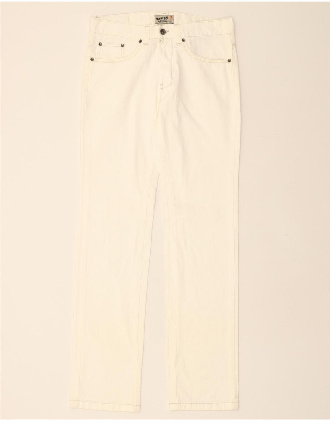 WPM Mens Slim Jeans W30 L32 Beige Cotton Vintage WPM and Second-Hand WPM from Messina Hembry 