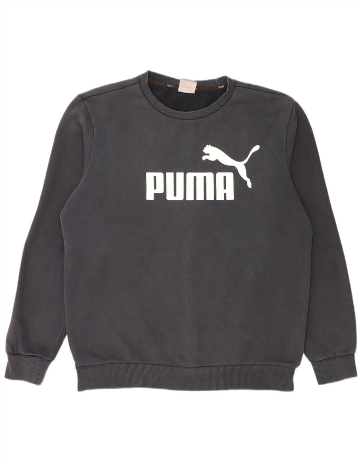 Puma muška trenirka s grafičkim motivima Srednji crni pamuk