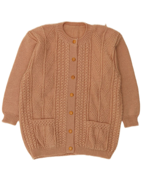 Vintage ženski kardigan džemper UK 18 XL bež