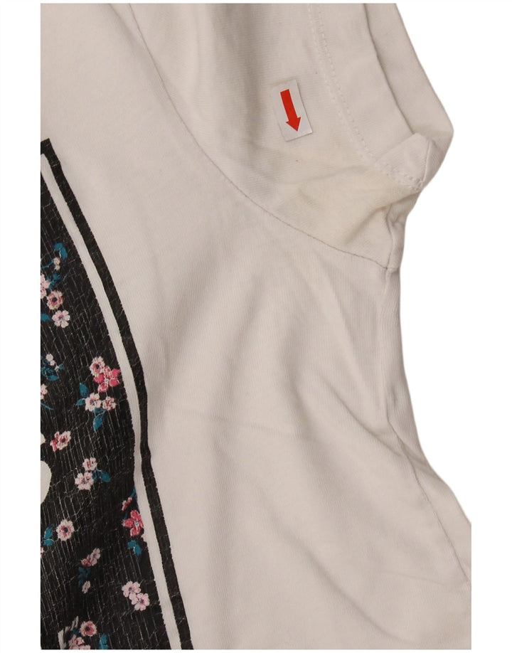 VANS ženska majica kratkih rukava s grafičkim motivima, UK 6 XS, bijeli pamuk