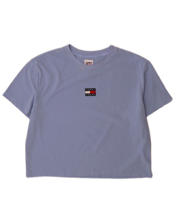 Tommy Hilfiger Ženska majica kratkih rukava s grafičkim motivima UK 16 Large Blue Cotton