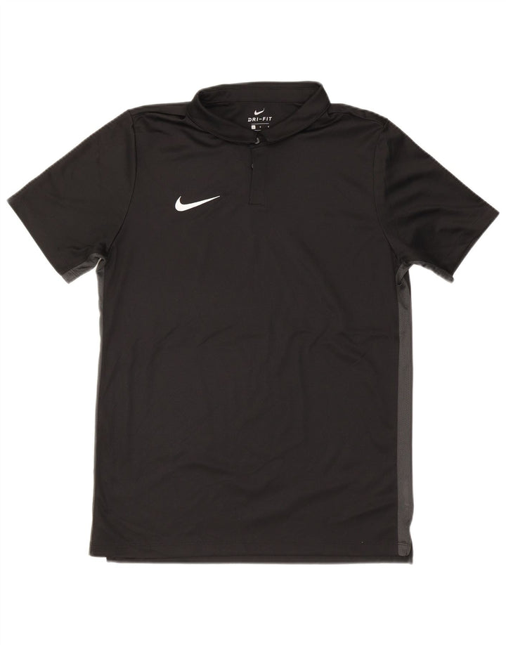 NIKE Mens Dri Fit Polo Shirt Large Black Colourblock