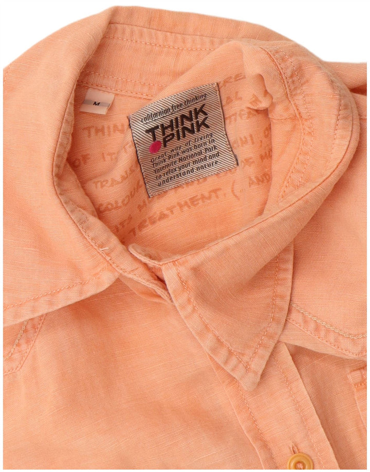 Think Pink ženska košulja bez rukava UK 12 Srednje narančasti pamuk