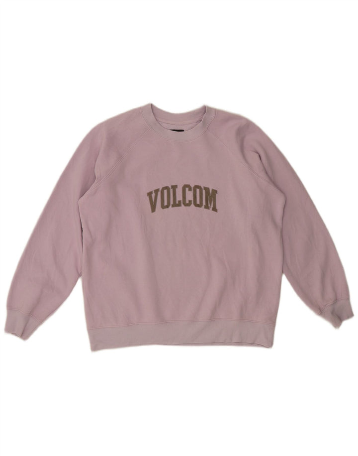 Volcom Ženska prekomjerna trenirka s grafičkim motivima UK 14 srednje ljubičasta