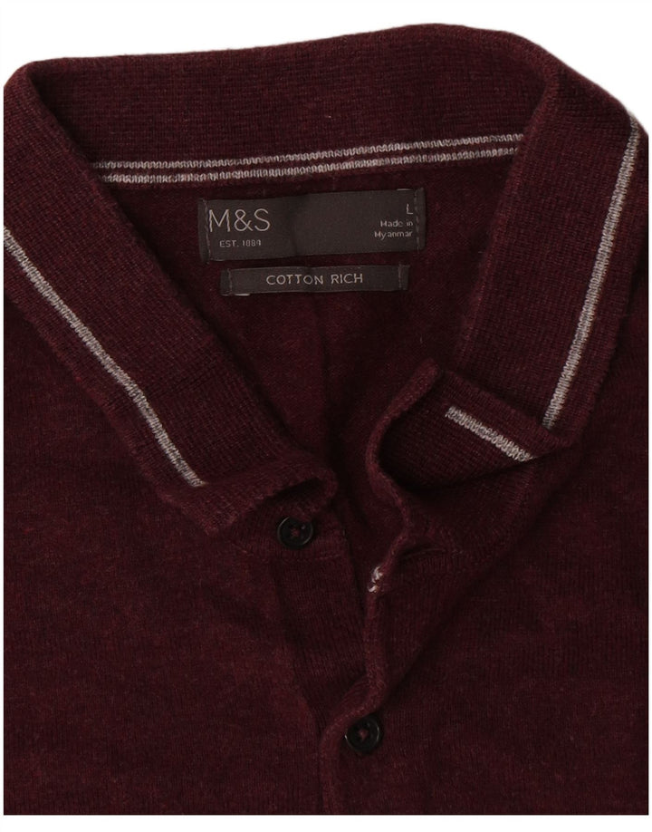 Marks & Spencer muški pulover s polo ovratnikom velikih sivih blokova u boji