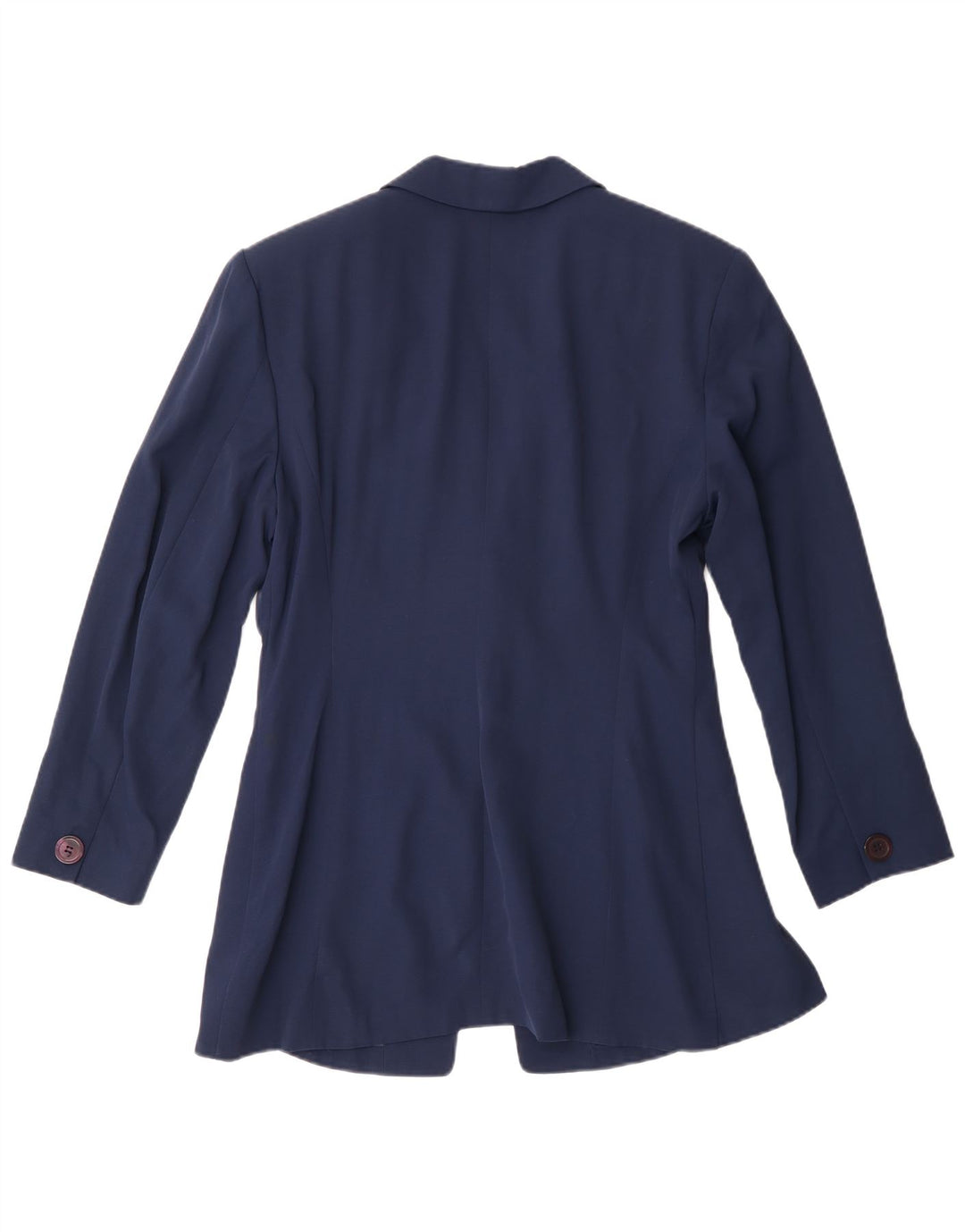 Vintage ženski sako s 1 gumbom IT 44 Srednje tamnoplavi acetat