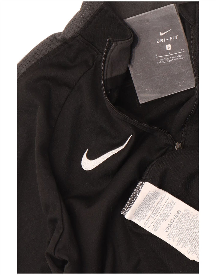 Nike Ženski Dri Fit Pulover Trenirka Top UK 10 Small Black Colourblock