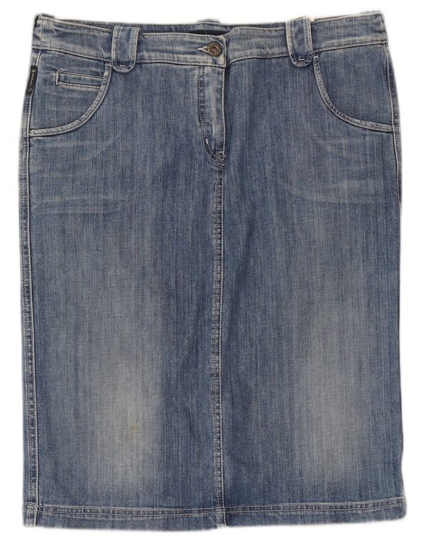 Armani ženska traper suknja UK 16 Large W34 plavi pamuk