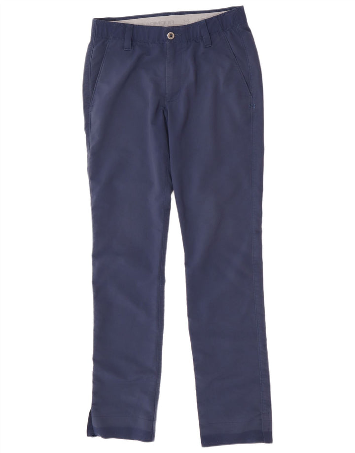 Under Armour muške ravne chino hlače W30 L32 tamnoplavi poliester