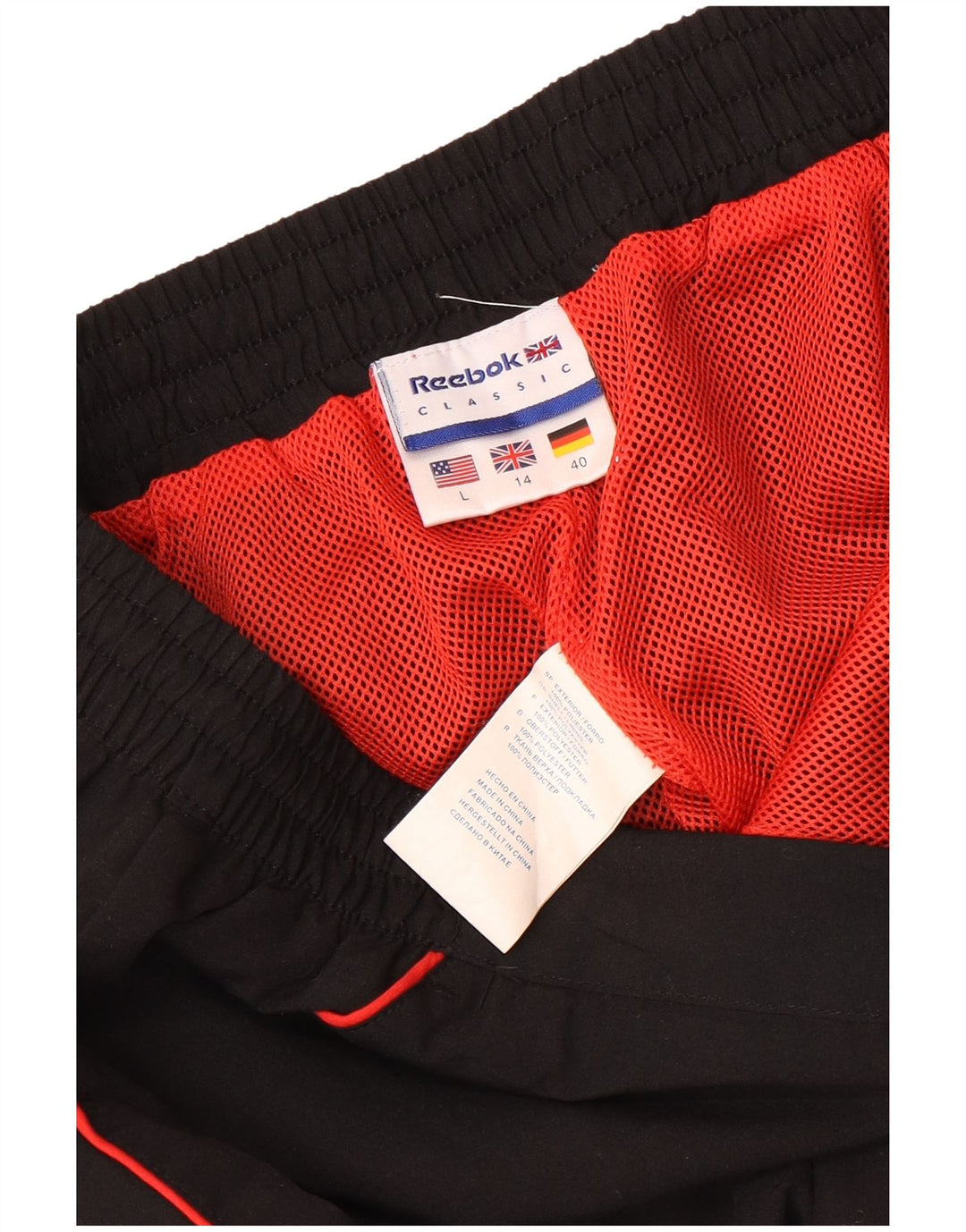 Reebok ženske hlače za trenirku UK 14 veliki crni poliester