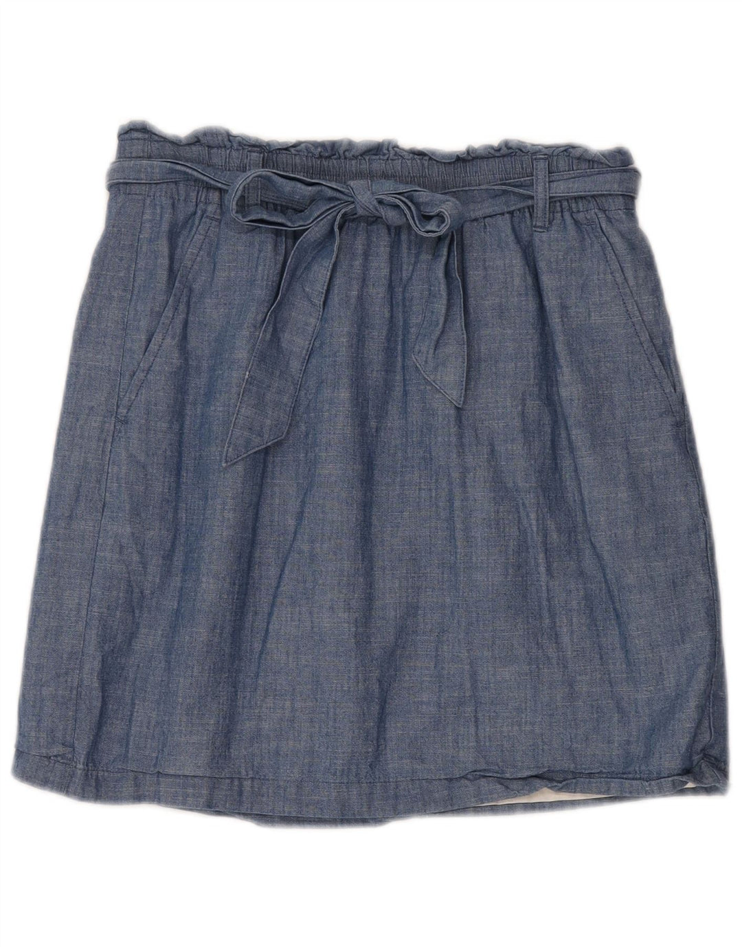J. Crew ženska suknja A kroja mala W30 plavi pamuk