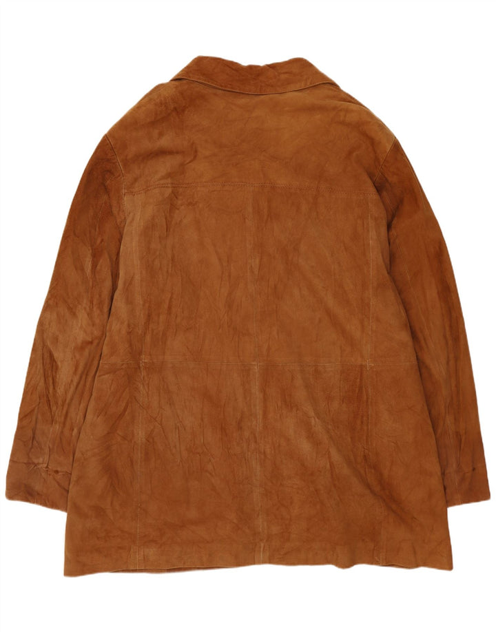 VINTAGE ženski kaput od antilop kože UK 20 2XL bež koža