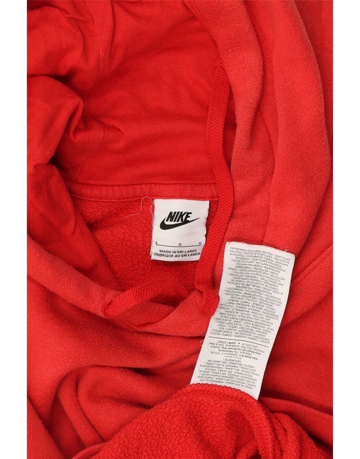 Nike muška majica s kapuljačom velika crvena pamučna