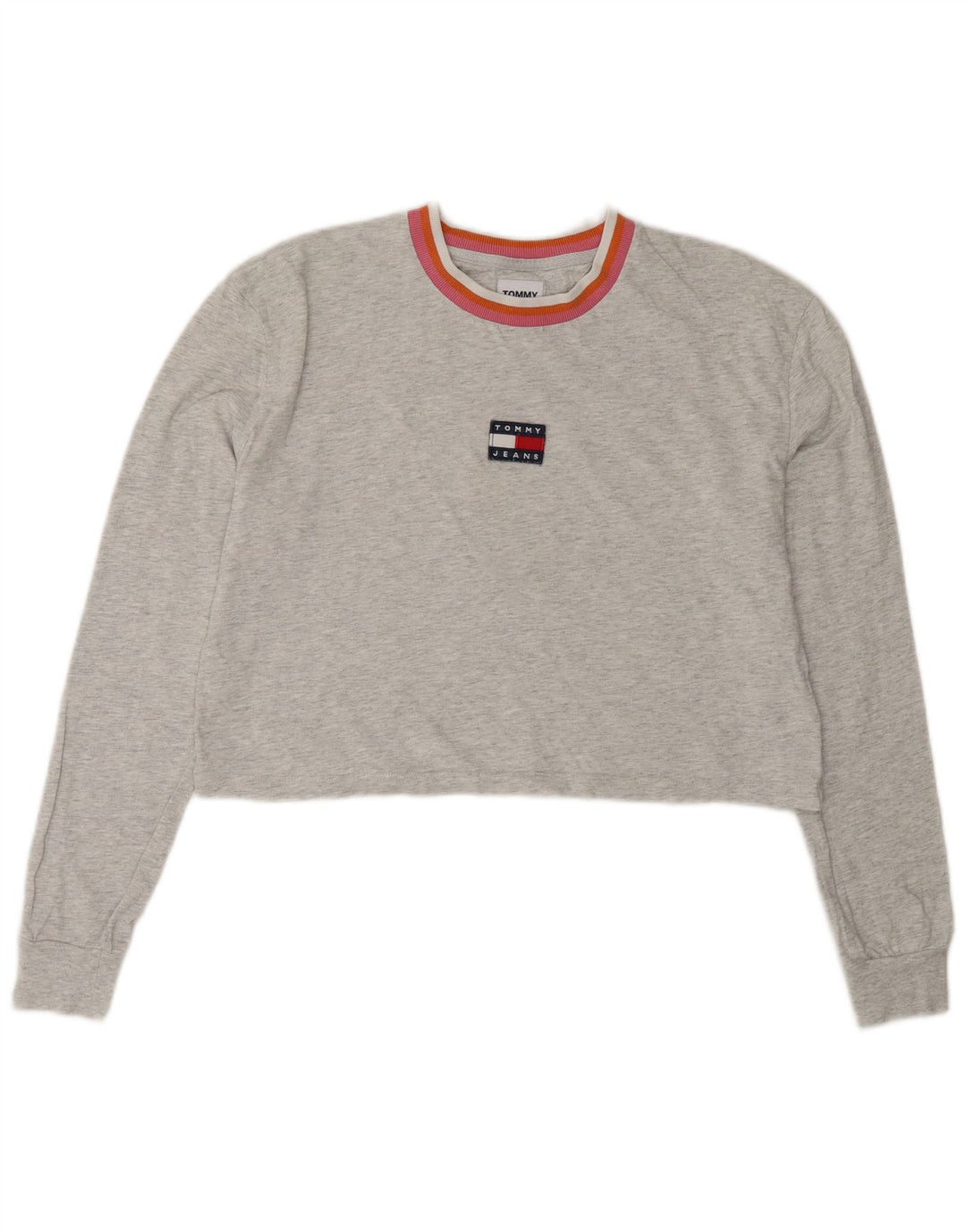 Tommy Hilfiger ženska prevelika majica dugih rukava UK 10 Mala siva