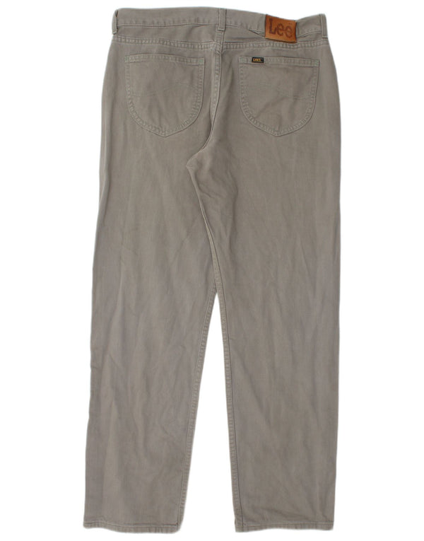 Lee Mens Portland Straight Jeans W36 L32 Sivi pamuk