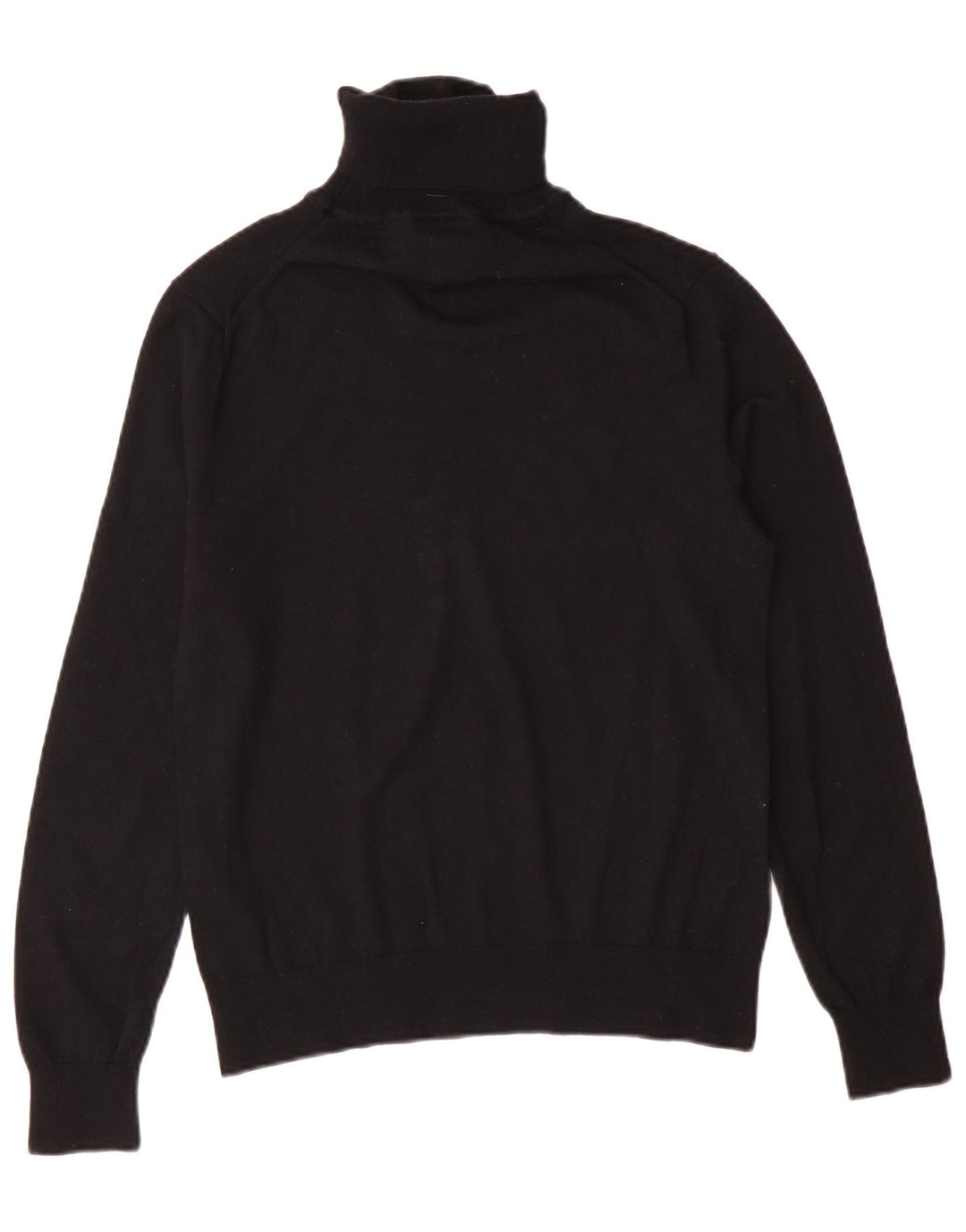 Armani Exchange muški pulover s rol izrezom Mali crni djevičanski vuneni