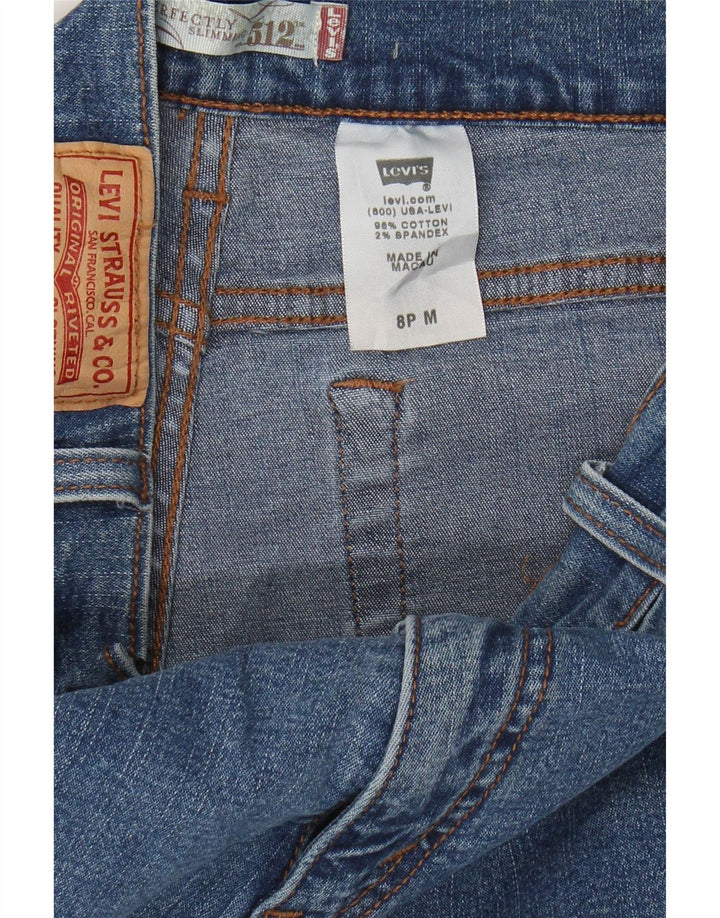 LEVI'S Womens 312 High Rise Bootcut Jeans US 8 Medium W26 L28 Blue Vintage Levi's and Second-Hand Levi's from Messina Hembry 
