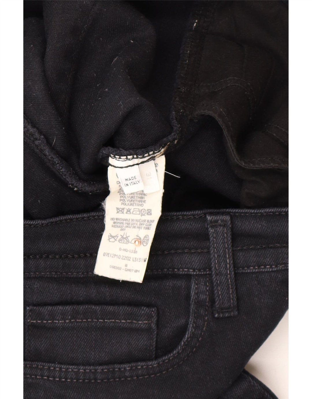 ICEBERG ženske ravne traperice niskog struka W31 L30 tamnoplavi pamuk