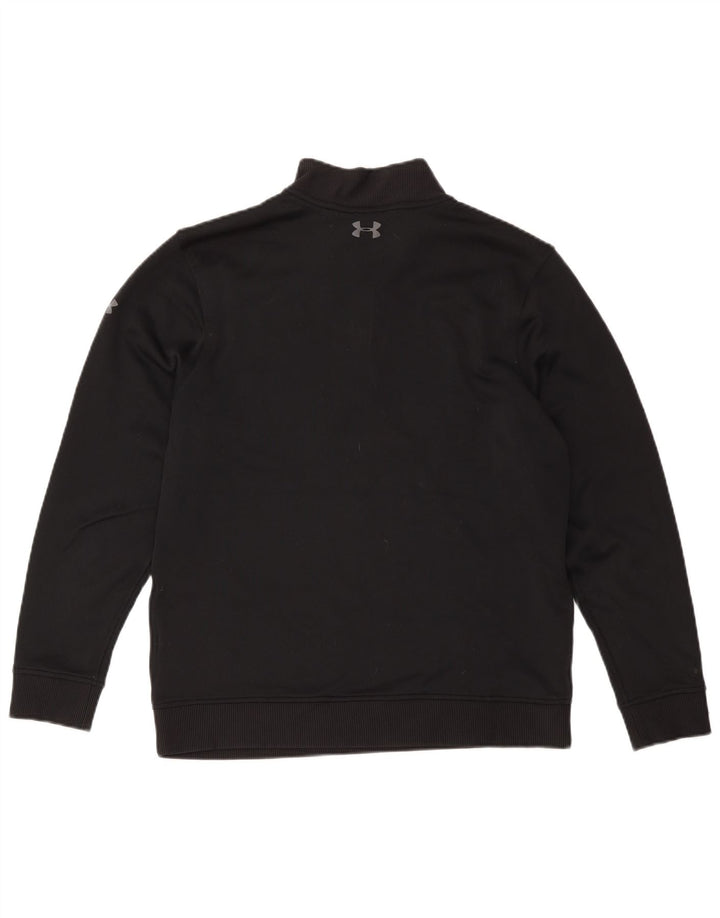 Under Armour muška majica s izrezom na patentni zatvarač Srednji crni poliester