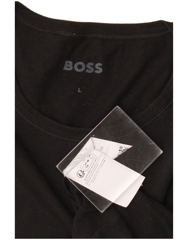 HUGO BOSS Ženska majica kratkih rukava UK 14 Veliki crni pamuk